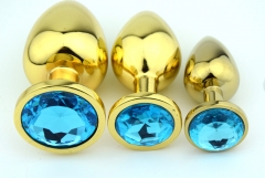 Various Colors jewelry heart metal anal plug