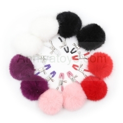 Different Colors Metal Nipple Clamps With Tail BDS